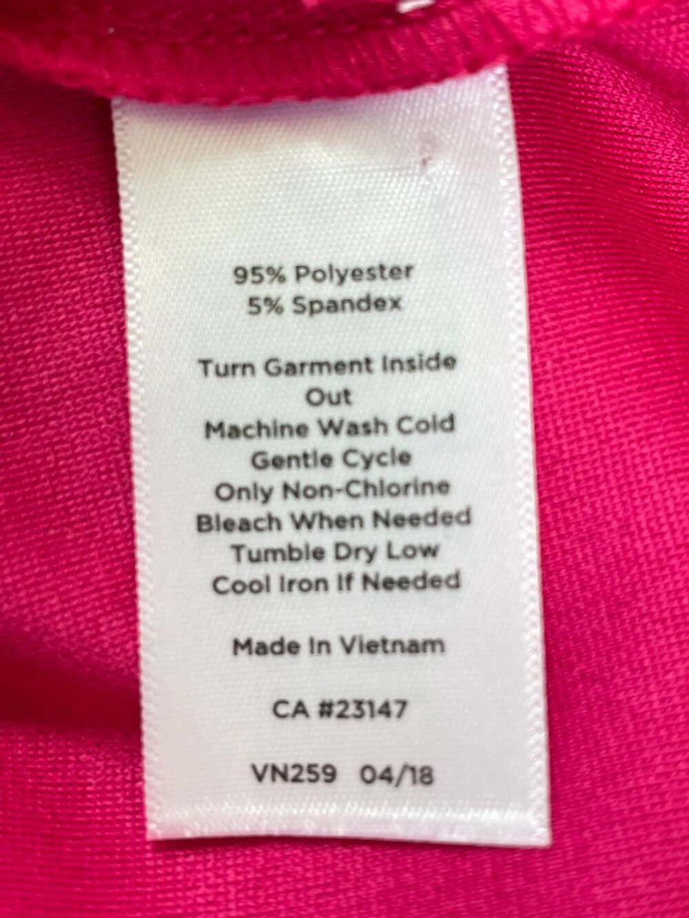 NWT Talbots Hot Pink Pleated Notch Neck Jersey Knit Top XL 3/4 Sleeve - Picture 8 of 9